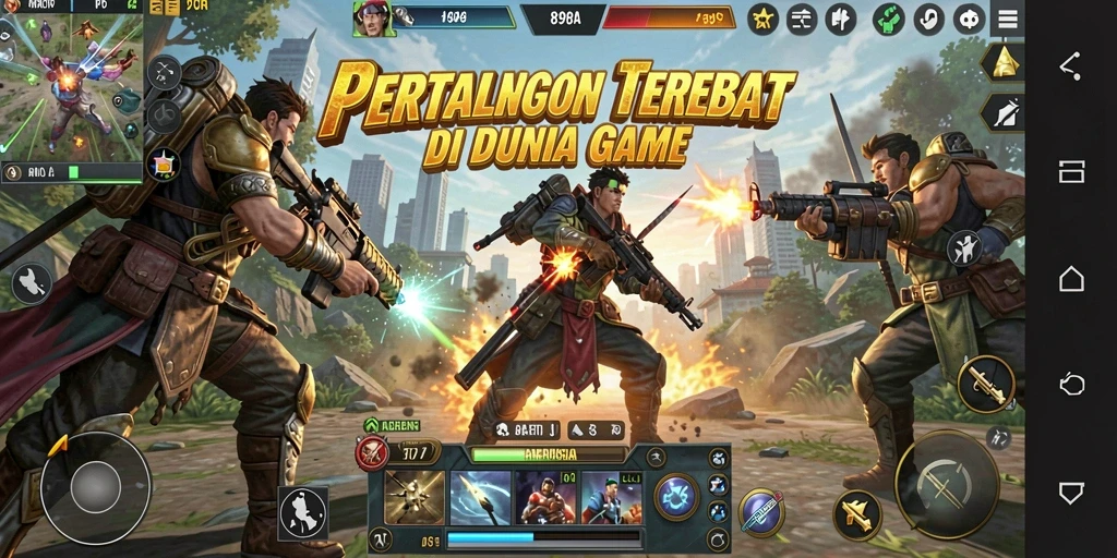 Tampilan pertarungan seru dengan karakter ikonik dari 898A.