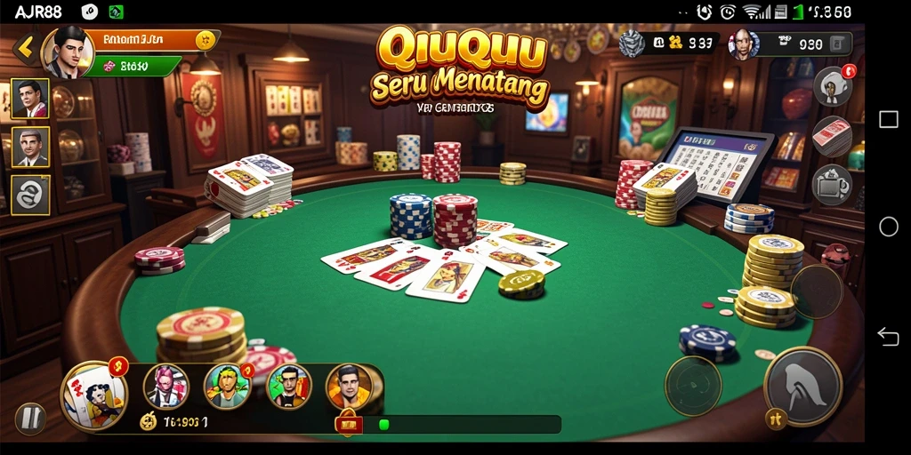 Tampilan seru gameplay QiuQiu di AJR88