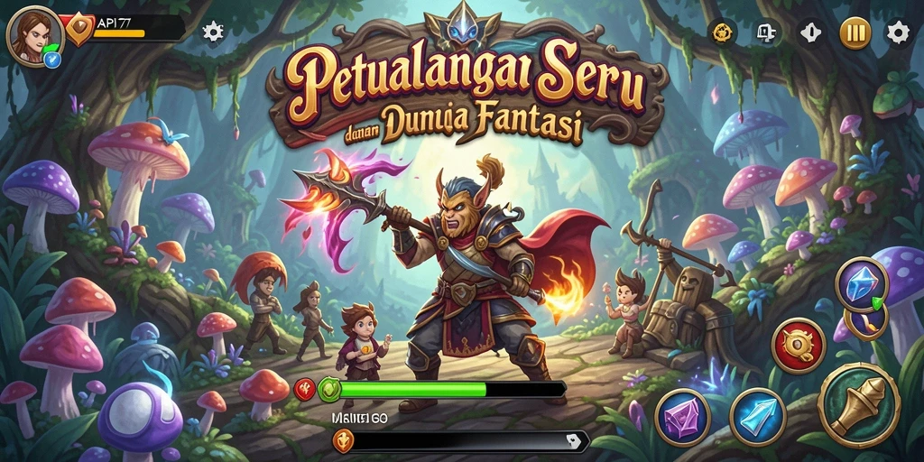 Tampilan gameplay RPG yang menarik dan penuh aksi.