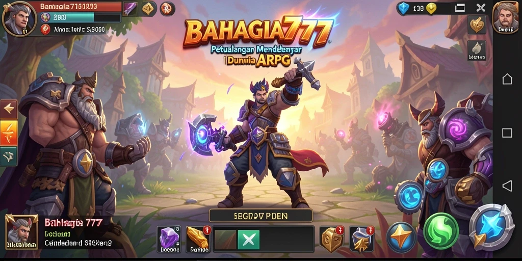 Tampilan gameplay menarik dari BAHAGIA777 dalam dunia ARPG.