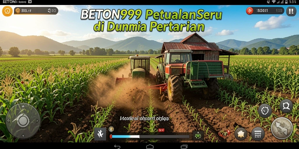 Gameplay menarik BETON999 dengan kebun dan hewan ternak.