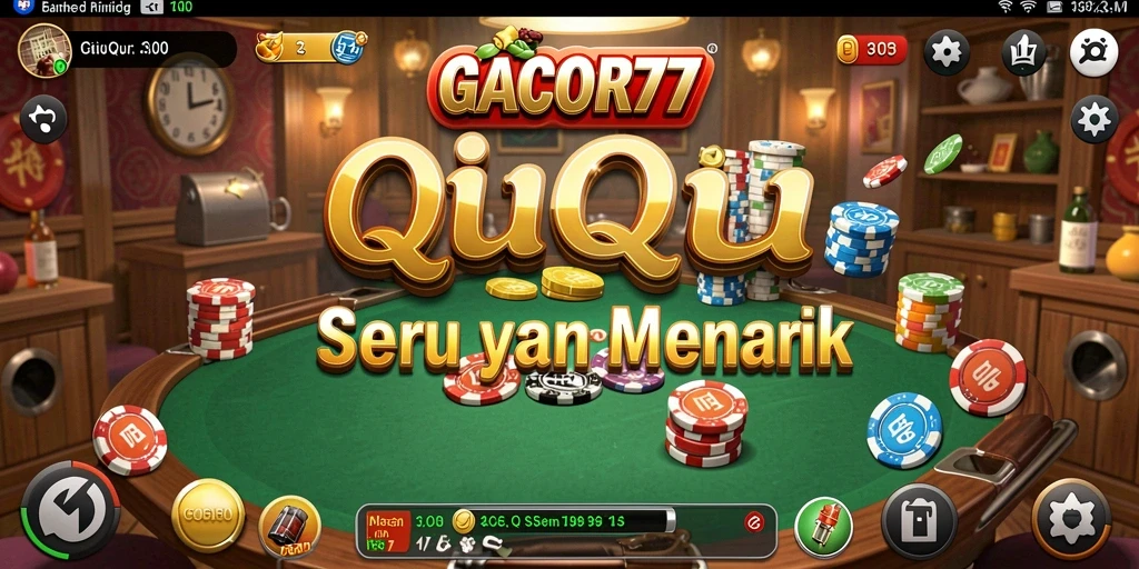 Tampilan gameplay menarik dari GACOR77 yang menggambarkan permainan QiuQiu.