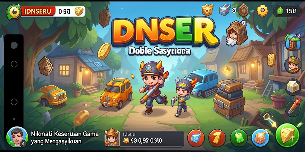Tampilan gameplay seru dari IDNSERU dengan mekanik idle yang menarik.