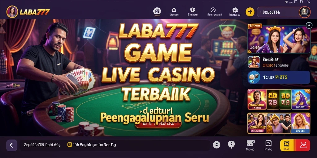 Tangkapan layar gameplay LIVE dalam aplikasi LABA777 yang menegangkan.