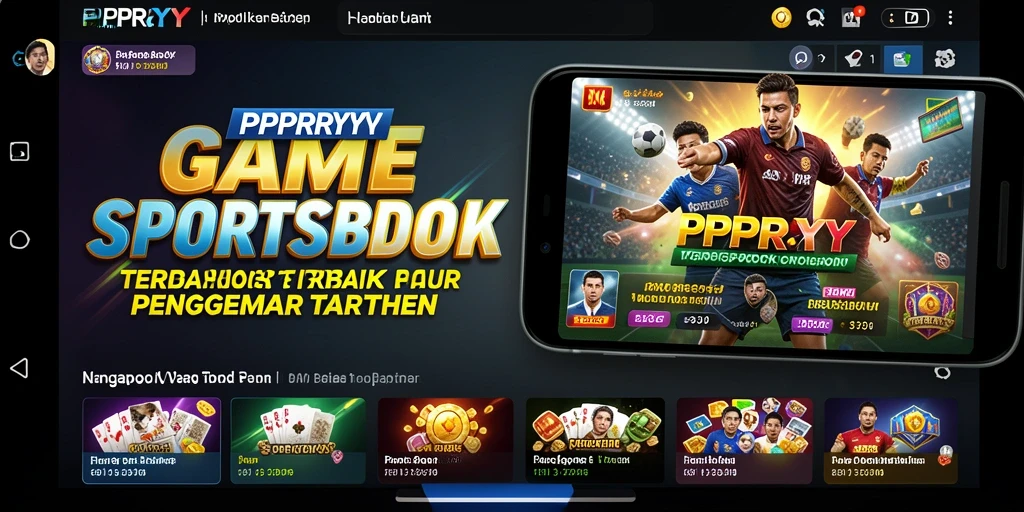 Screenshot PPRRYY menampilkan antarmuka Sportsbook yang menarik dan intuitif.