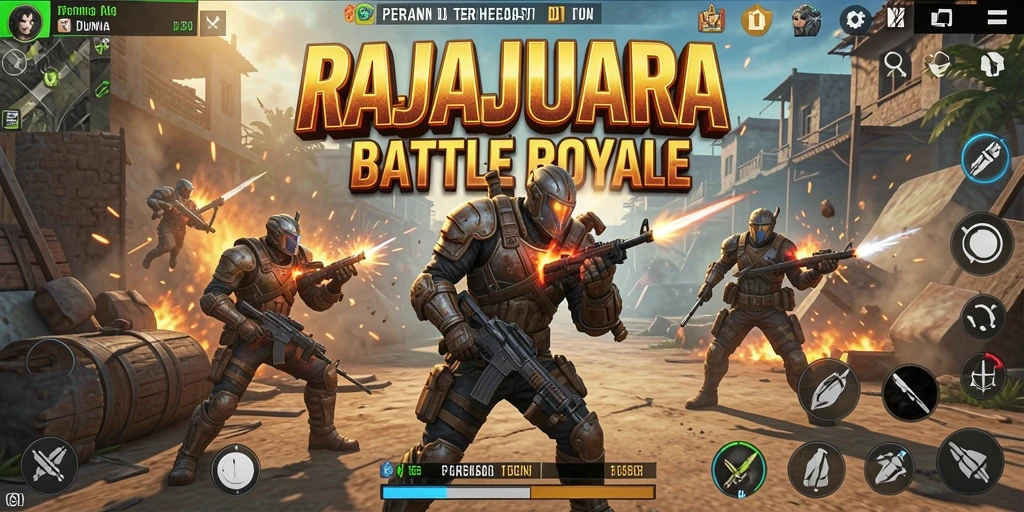 Screenshot menampilkan gameplay mendebarkan dari RAJAJUARA.