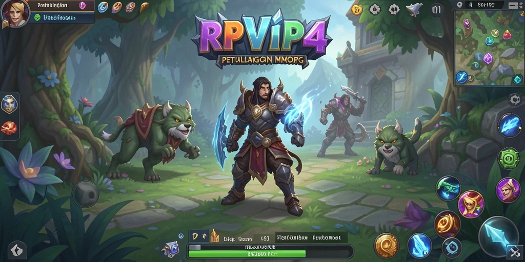 Tampilan gameplay RPVIP4 yang memukau dalam dunia MMORPG.