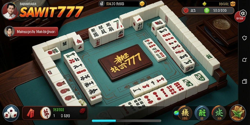 Screenshot gameplay SAWIT777 menampilkan momen menegangkan dalam permainan Mahjong.