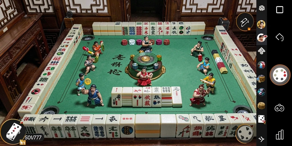 Tampilan gameplay menarik dari SOV777 yang penuh dengan tantangan Mahjong.
