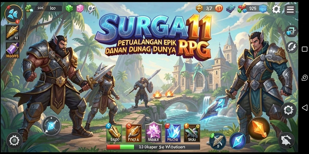 Tampilan gameplay RPG menarik dari SURGA11 dengan grafik yang menawan.