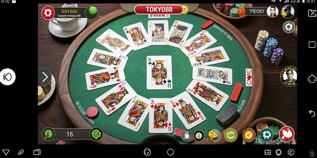 Tampilan gameplay Gaple yang seru dan interaktif di TOKYO88.
