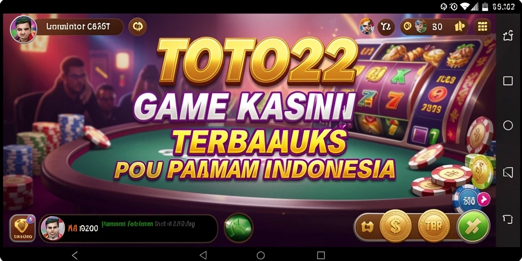 Tangkapan layar utama TOTO22 menampilkan gameplay kasino yang menarik dan interaktif.