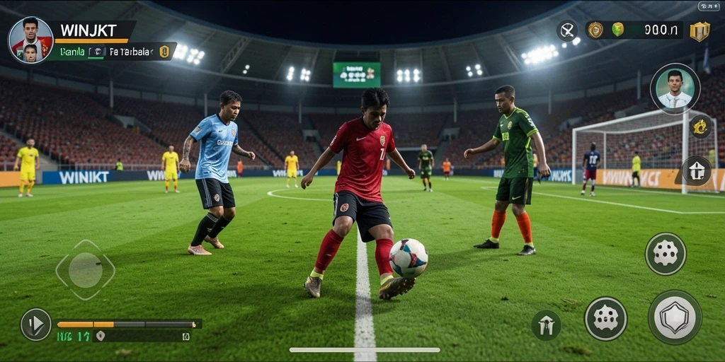Gameplay seru dalam WINJKT, adu strategi dan skill di lapangan.
